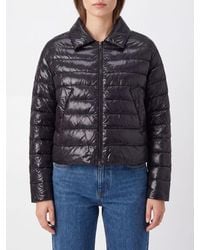 Herno - Quilted Ultra-Light Nylon Short Down Jacket With Classic Collar - Lyst
