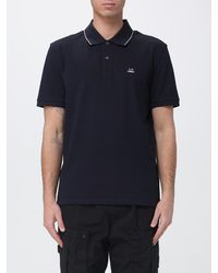 C.P. Company - Cotton Polo Shirt With Mini Logo - Lyst