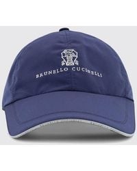 Brunello Cucinelli - Nylon Hat With Embroidered Logo - Lyst