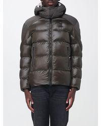 Blauer - Quilted Nylon Hooded Down Jacket With Drawstring - Lyst