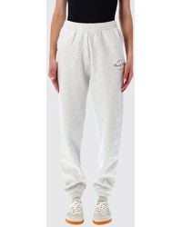 Sporty & Rich - Sporty &Amp Rich High-Waisted Slim-Fit Cotton Jogging Trousers With Logo - Lyst
