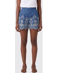 MC2 Saint Barth - Striped Cotton Shorts - Lyst