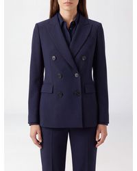 Alberto Biani - Elegant Double-Breasted Ceremony Blazer With Peak Lapels - Lyst