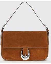 STAUD - Harlow Medium Suede Bag - Lyst