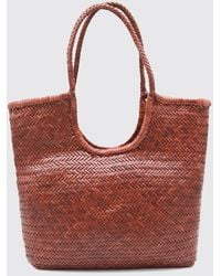 Dragon Diffusion - Ns Diagonal Triple Jump Woven Buffalo Leather Tote Bag - Lyst