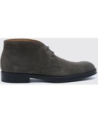 Tod's - Suede Chukka Boots With Embossed T Timeless Logo - Lyst