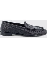 Bottega Veneta - Silenzio Lambskin Loafers With Intrecciato Motif - Lyst