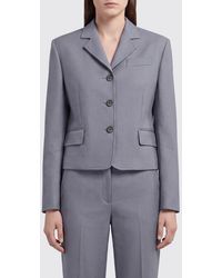 Marni - Cropped Single-Breasted Polyester Blazer With Lapels - Lyst