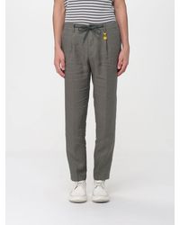 Manuel Ritz - Linen Slim Fit Trousers With Drawstring - Lyst