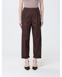 Brunello Cucinelli - Slim Fit Cotton Trousers - Lyst