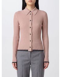 Roberto Collina - Slim Fit Ribbed Merino Wool Polo Cardigan - Lyst