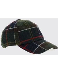 Barbour - Tartan Pattern Wool And Cotton-Blend Baseball Cap - Lyst