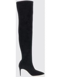 Casadei - Julia Over-The-Knee Stretch Fabric Boots With Stiletto Heel - Lyst