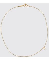 Isabel Marant - Brass And Resin Necklace With Beads And Engraved Logo - Lyst