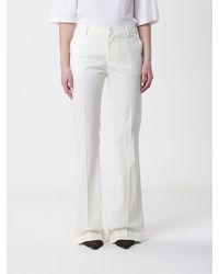 PT Torino - Flared Cotton And Silk Blend Trousers - Lyst