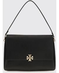 Tory Burch - Charlie Large Smooth Leather Shoulder Bag With Double T Logo - Lyst