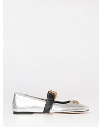 Versace - Laminated Nappa Ballerina Flats - Lyst