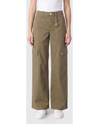 Michael Kors - High-Waisted Wide-Leg Cotton Cargo Trousers - Lyst