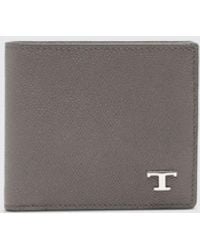 Tod's - T Timeless Grained Leather Wallet - Lyst