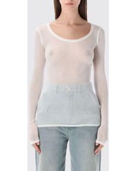 American Vintage - Slim Fit Long-Sleeved Cotton T-Shirt - Lyst