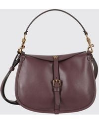 Etro - Pony Smooth Leather Shoulder Bag With Pegaso Logo And Removable Strap - Lyst