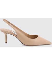 Jimmy Choo - Love Calfskin Leather Slingback Pumps With Mid-Stiletto Heel - Lyst