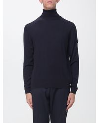 Peuterey - Pure Wool Turtleneck With Long Sleeves And Applied Logo Patch - Lyst