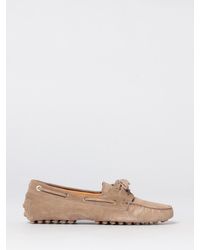 Tod's - Gommino Suede Boat Loafers - Lyst