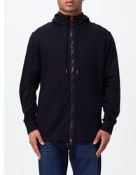 Kiton - Cotton Zip-Up Hoodie With Enameled Logo - Lyst