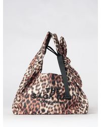 Marc Jacobs - The Sack Animal Print Nylon Shoulder Bag With Bow Detail - Lyst