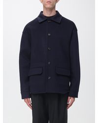 Marni - Virgin Wool And Cashmere Shirt Jacket With Dropped Shoulders - Lyst