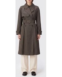 Burberry - Double-Breasted Long Trench Coat - Lyst