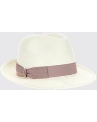 Borsalino - Woven Raffia Hat - Lyst