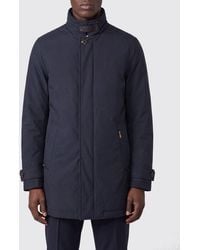 Moorer - Duca-L5 Single-Breasted Breathable High-Neck Knee-Length Coat - Lyst