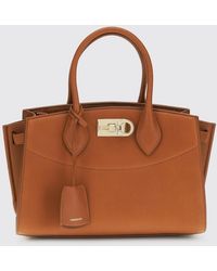 Ferragamo - Studio Grained Leather Bag - Lyst