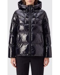 Pinko - Quilted Waterproof Nylon Short Puffer Jacket With Hood And Elasticated Cuffs - Lyst