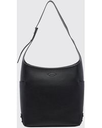 Tod's - Gommino Grained Leather Tote Bag With Embossed Logo - Lyst