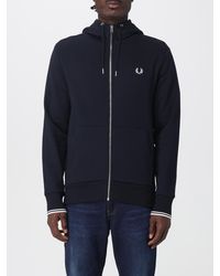 Fred Perry - Hooded Zip Sweatshirt - Lyst