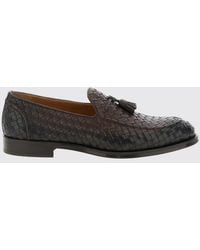 Doucal's - Woven Calfskin Leather Loafers With Tassels And Leather Sole - Lyst
