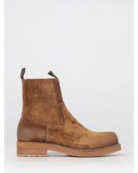 Paura - Chelsea-Boots Aus Veloursleder Von Mit Gummisohle Und Doppelter Zuglasche - Lyst