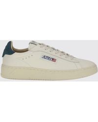 Autry - Dallas Low Bicolor Smooth Calfskin Sneakers With Logo - Lyst