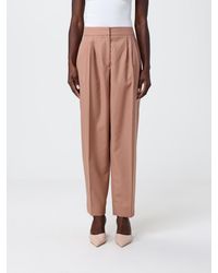 Twinset - Stretch Cotton Classic Trousers - Lyst