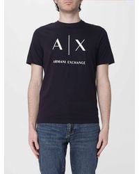 ARMANI EXCHANGE - Cotton T-Shirt With Logo - Lyst