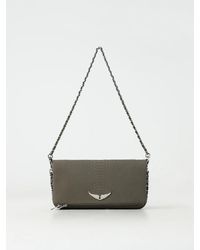 Zadig & Voltaire - Clutch Rock Savage in pelle stampa pitone - Lyst