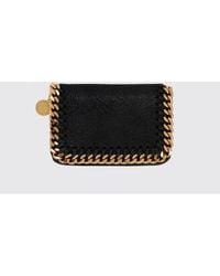 Stella McCartney - Falabella Crackled Synthetic Suede Wallet - Lyst