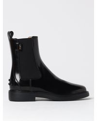 Tod's - Flat Ankle Boots - Lyst