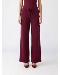 Twinset - Wide-Leg Jersey Jogging Trousers With Drawstring - Lyst