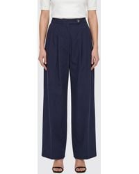 Semicouture - Cotton Poplin Trousers - Lyst