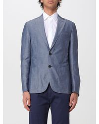Corneliani - Silk And Wool Single-Breasted Jacket - Lyst