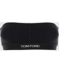 Tom Ford - Jacquard Logo Modal Bandeau Bra - Lyst